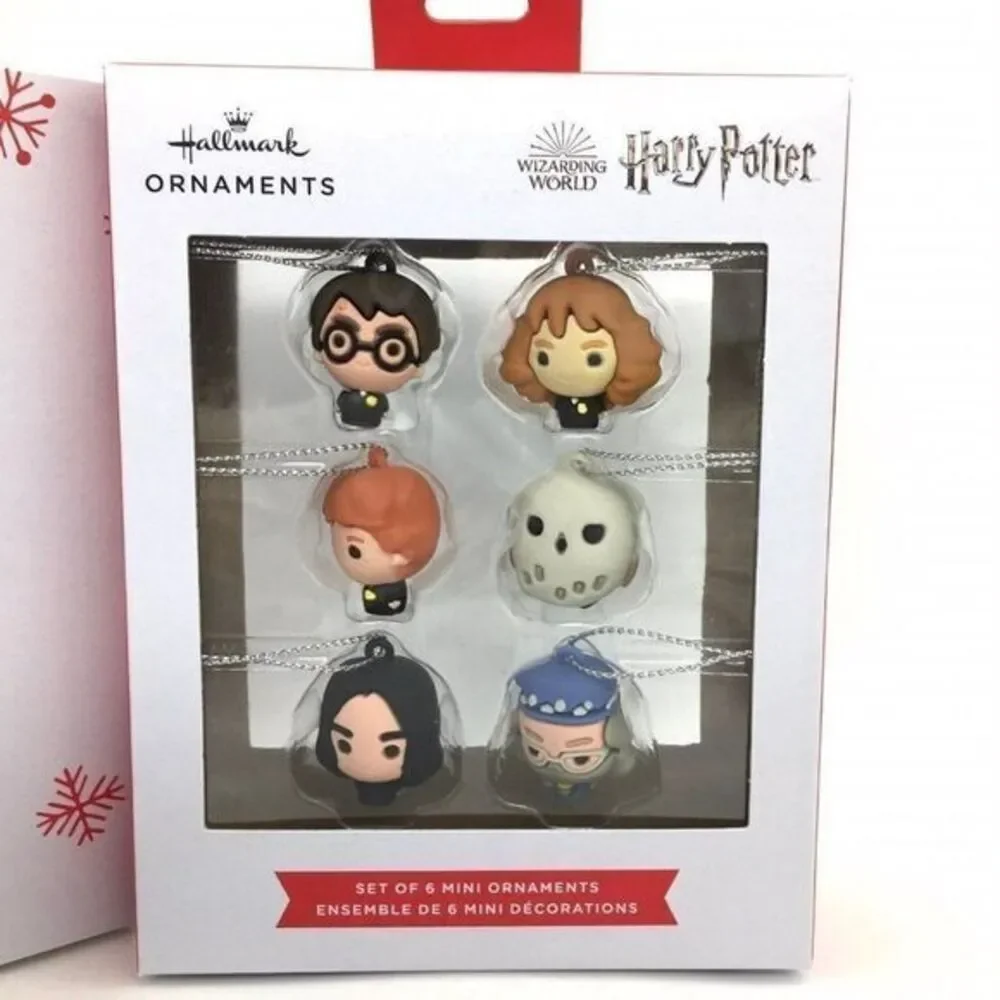 Hallmark Harry Potter Wizarding World Set of 6 Mini Ornaments 2021 New